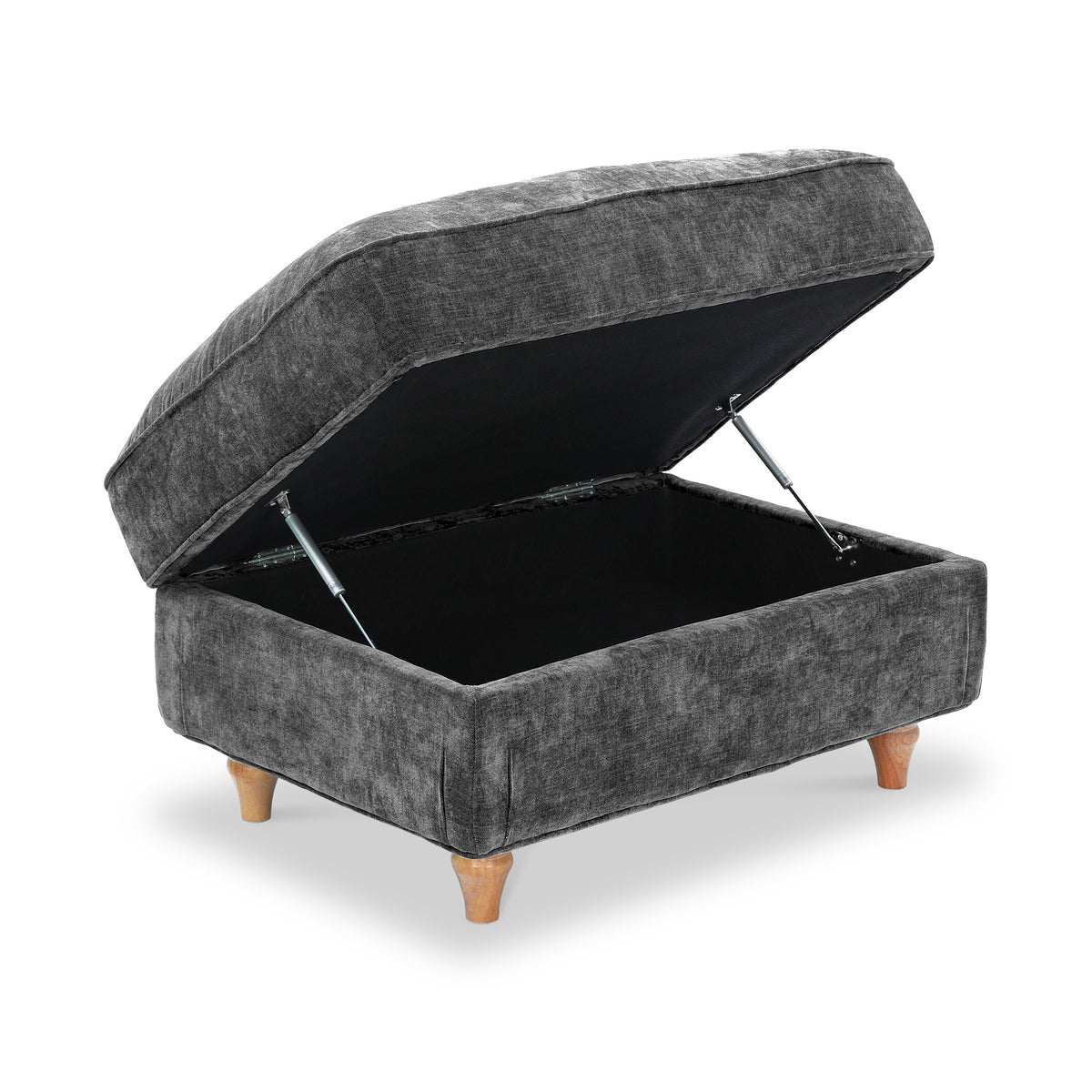 Alfie XL Footstool Charcoal from Roseland Furniture