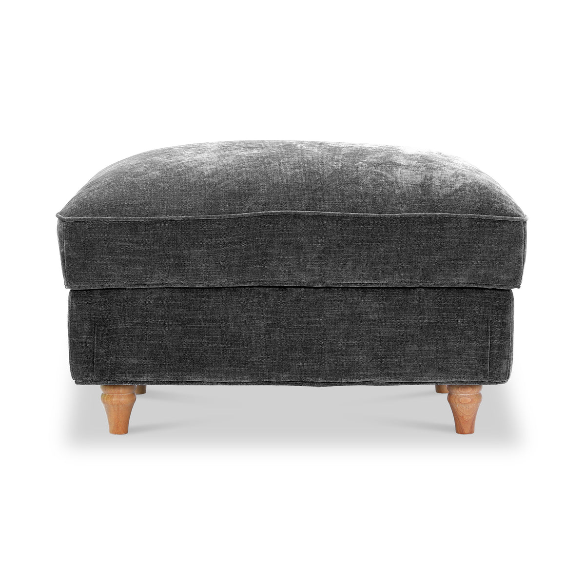 Alfie XL Footstool Charcoal from Roseland Furniture