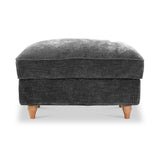 Alfie XL Footstool Charcoal from Roseland Furniture