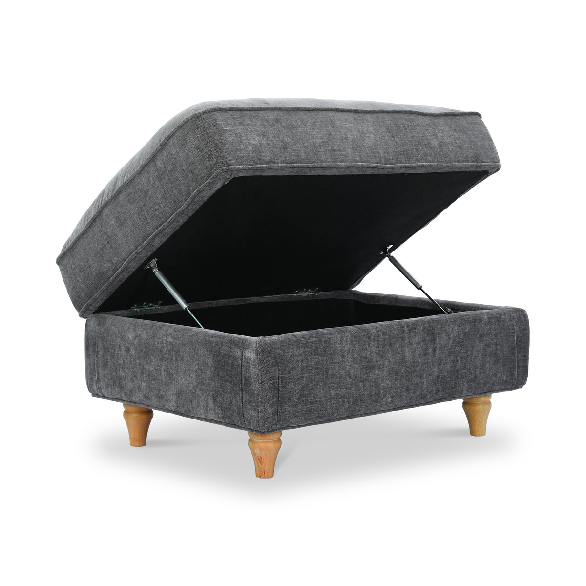 Alfie XL Footstool Charcoal from Roseland Furniture
