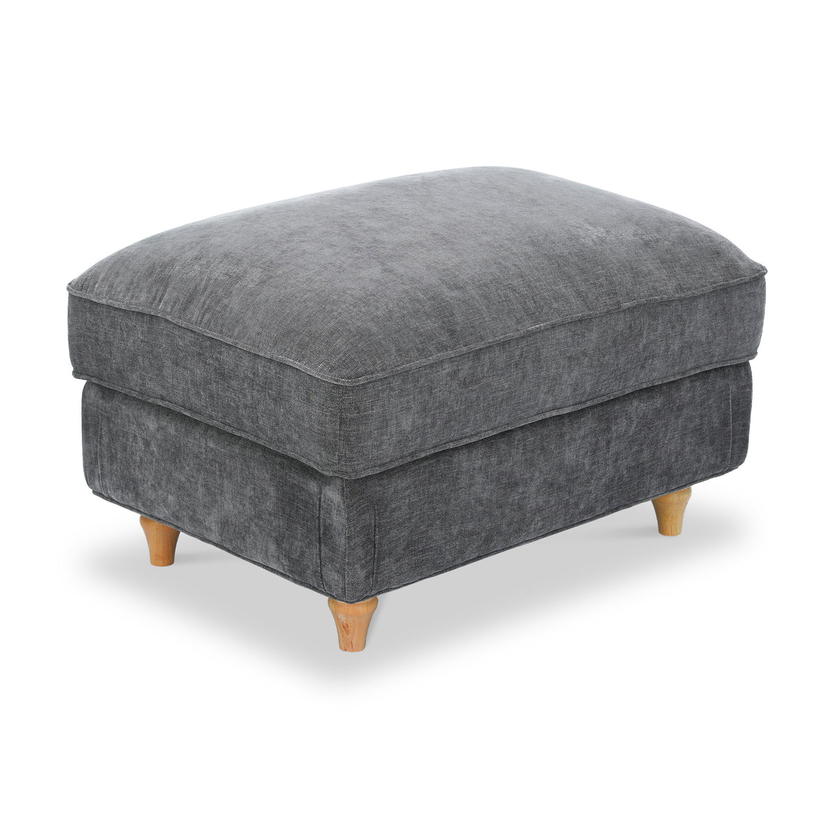 Alfie XL Footstool Charcoal from Roseland Furniture