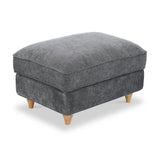 Alfie XL Footstool Charcoal from Roseland Furniture
