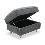 Alfie XL Footstool Charcoal from Roseland Furniture