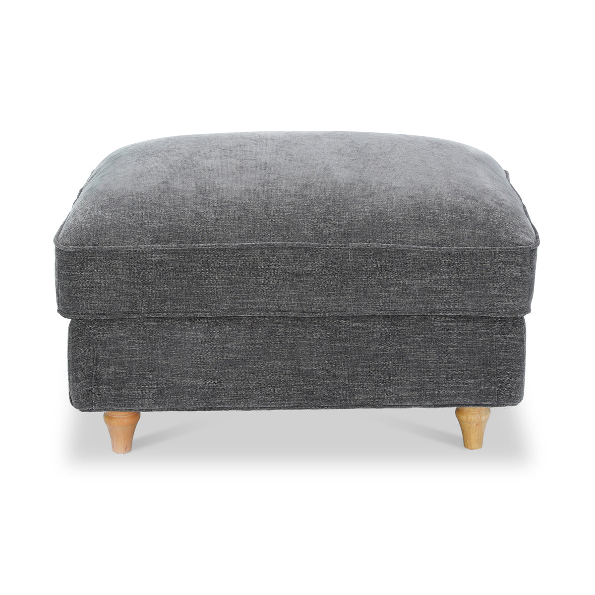 Alfie XL Footstool Charcoal from Roseland Furniture