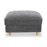Alfie XL Footstool Charcoal from Roseland Furniture