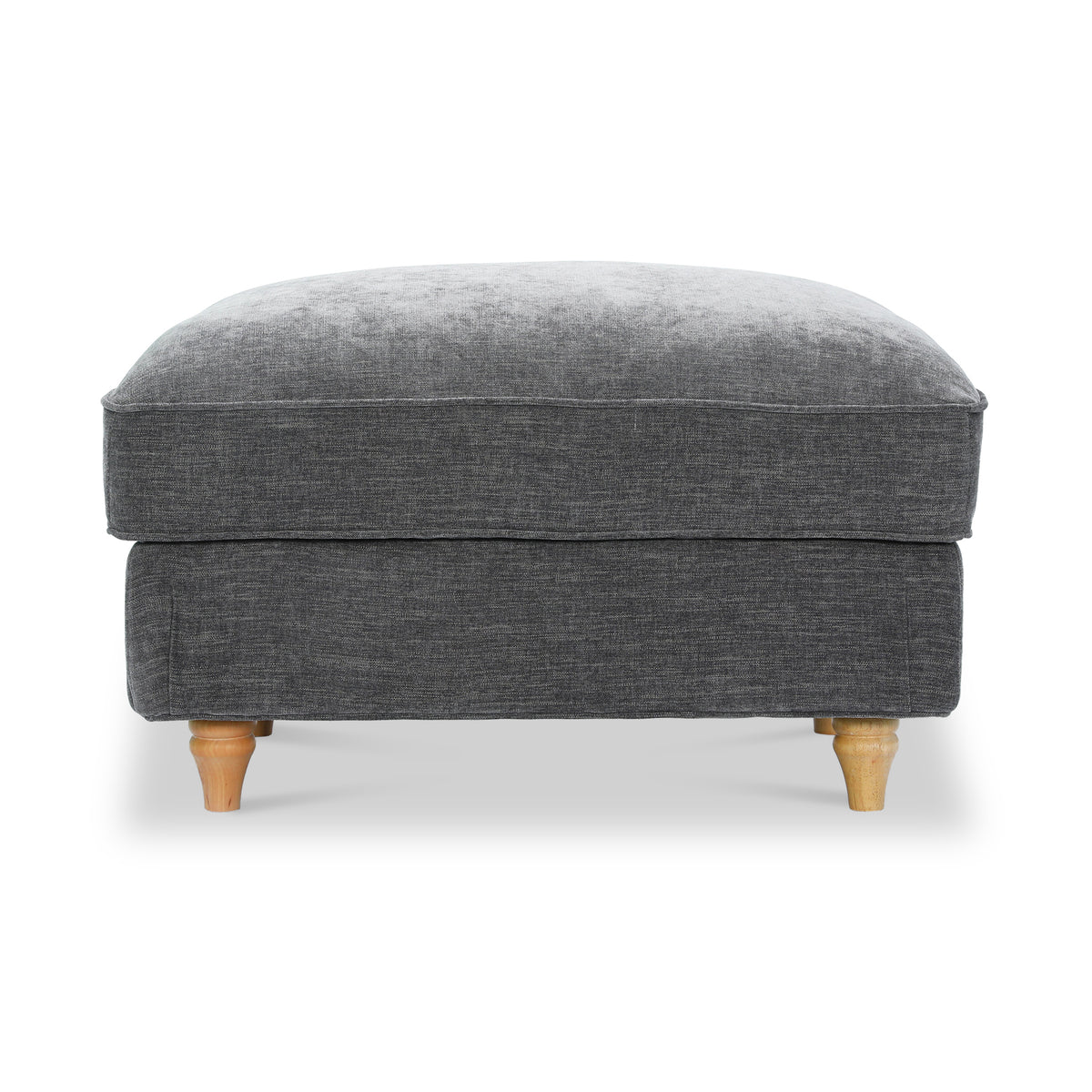 Alfie XL Footstool Charcoal from Roseland Furniture
