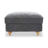Alfie XL Footstool Charcoal from Roseland Furniture