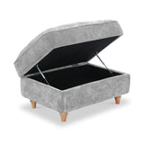 Alfie XL Footstool Ice from Roseland Furniture