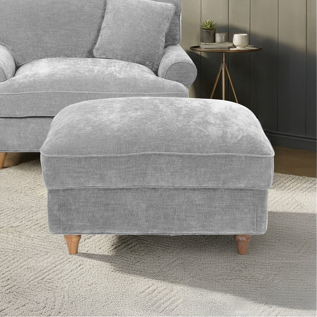 Alfie XL Footstool Ice from Roseland Furniture