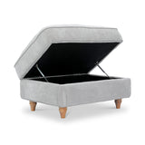 Alfie XL Footstool Ice from Roseland Furniture