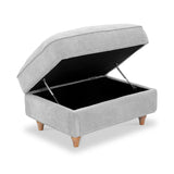 Alfie XL Footstool Ice from Roseland Furniture