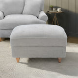 Alfie XL Footstool Ice from Roseland Furniture