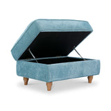 Alfie XL Footstool Lagoon from Roseland Furniture