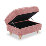 Alfie XL Footstool Blush from Roseland Furniture
