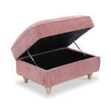 Alfie XL Footstool Blush from Roseland Furniture