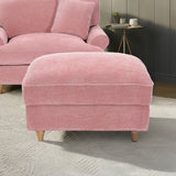 Alfie XL Footstool Blush from Roseland Furniture