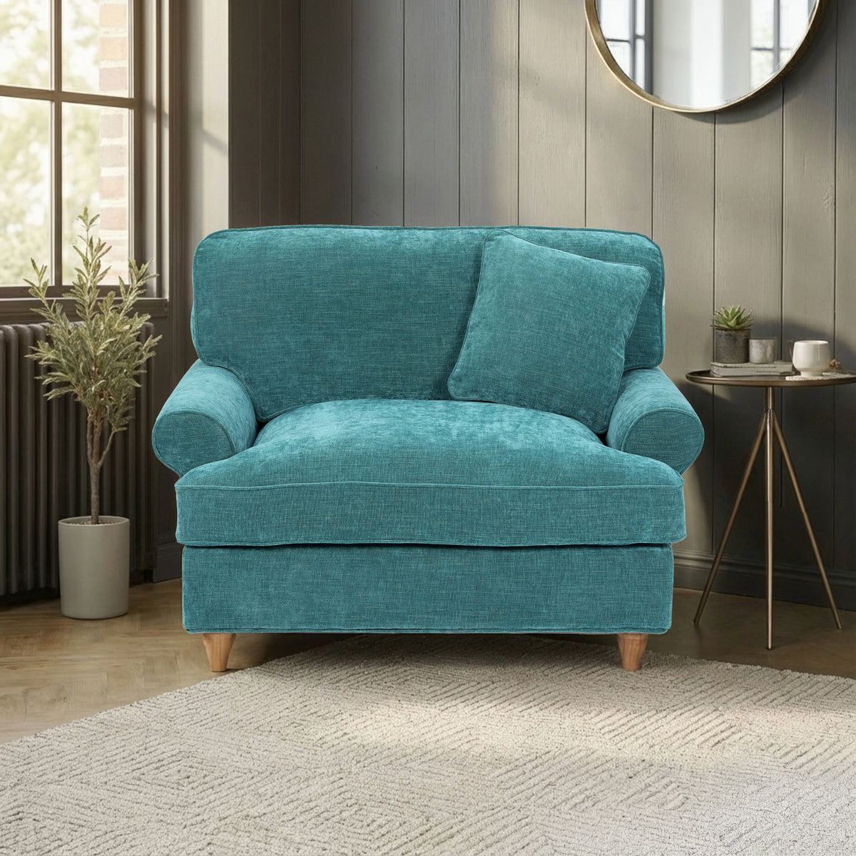 Alfie Snuggle Chair Emerald from Roseland Furniture