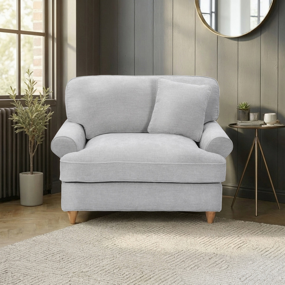 Alfie Snuggle Chair Ice from Roseland Furniture