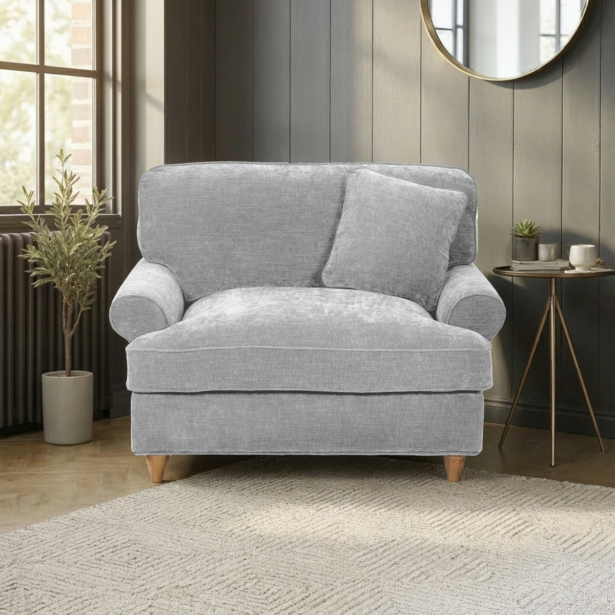 Alfie Snuggle Chair Ice from Roseland Furniture