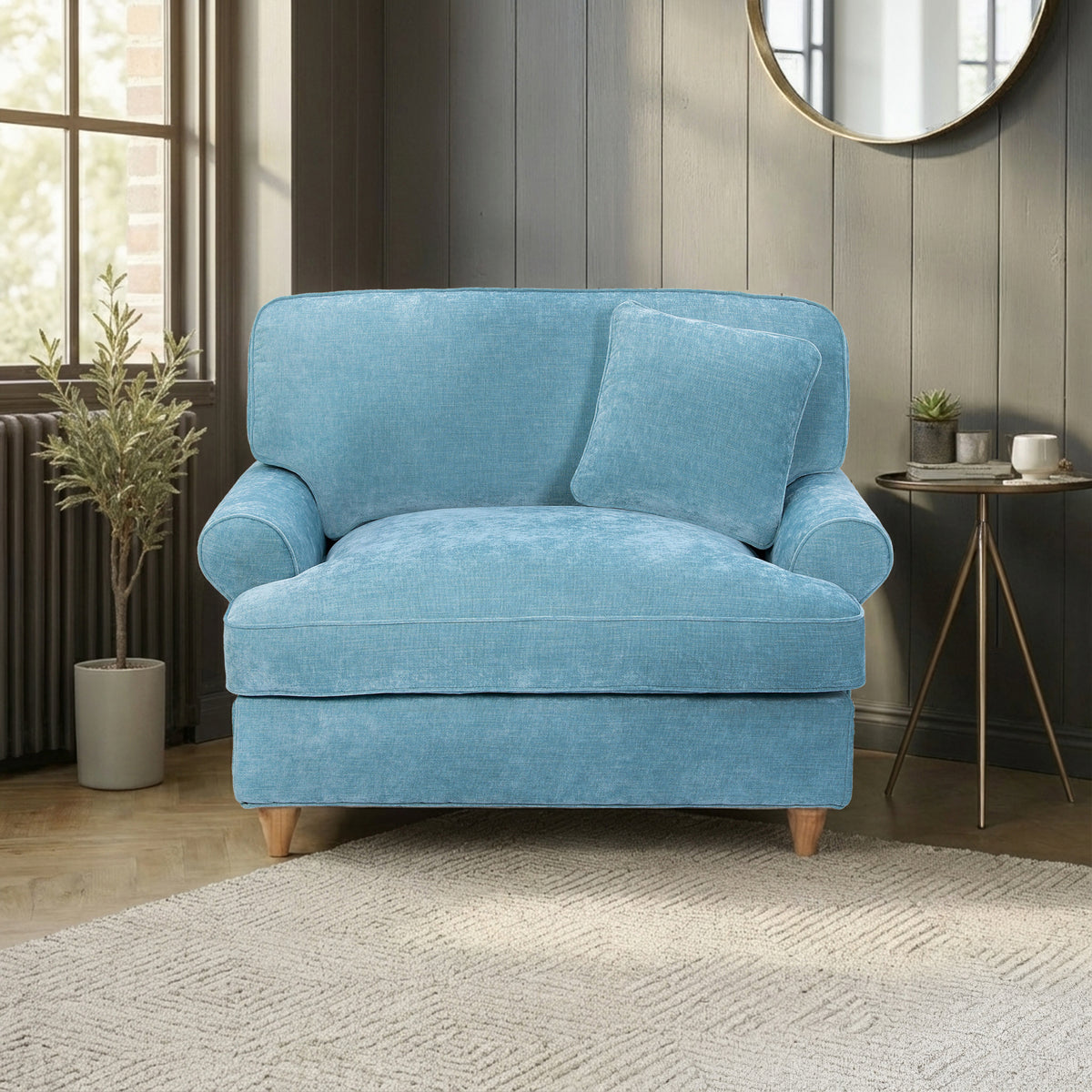 Alfie Snuggle Chair Lagoon from Roseland Furniture