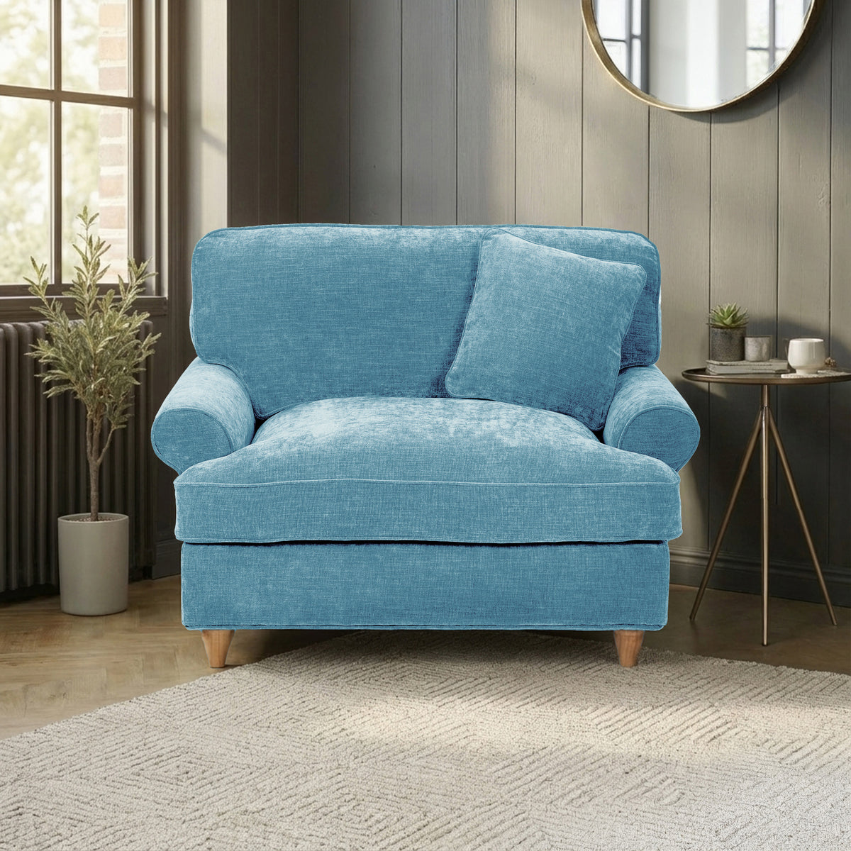 Alfie Snuggle Chair Lagoon from Roseland Furniture