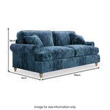 Alfie Navy Blue 3 Seater Sofa from Roseland Furniture