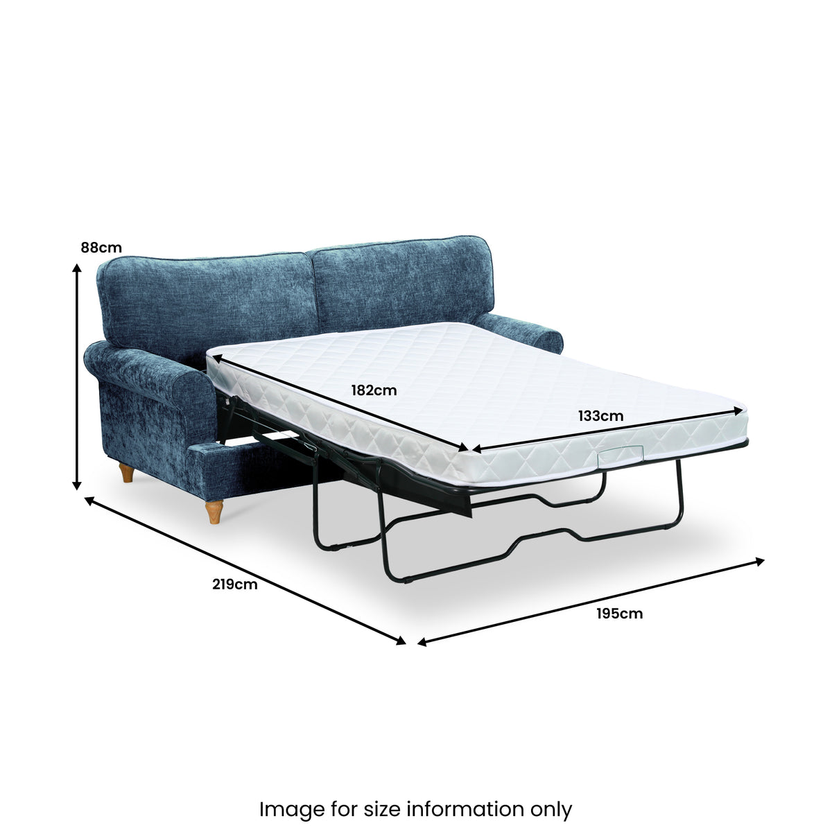 Alfie Sofa Bed Navy from Roseland Furniture