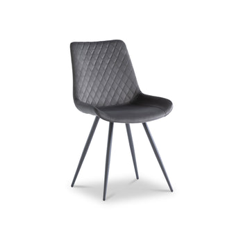 Xavi Velvet Quilted Back Dining Chair