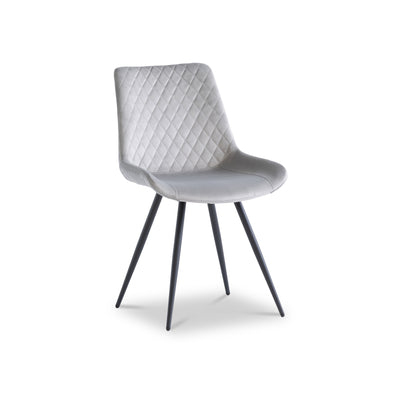 Xavi Velvet Quilted Back Dining Chair