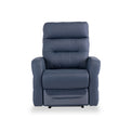 Harlem Blue Leather Electric Reclining Armchair from Roseland Furniture