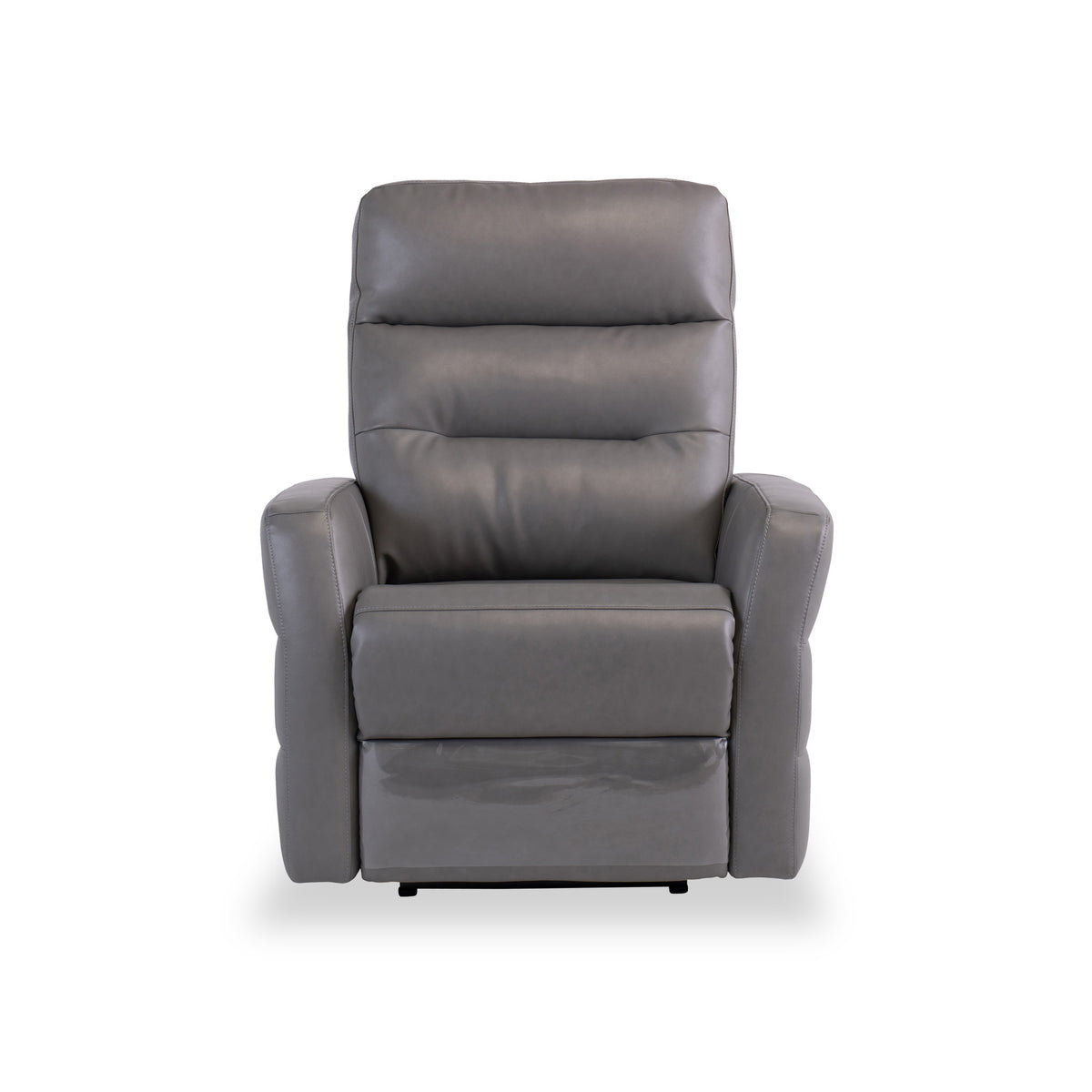 Harlem Grey Leather Electric Reclining Armchair from Roseland Furniture