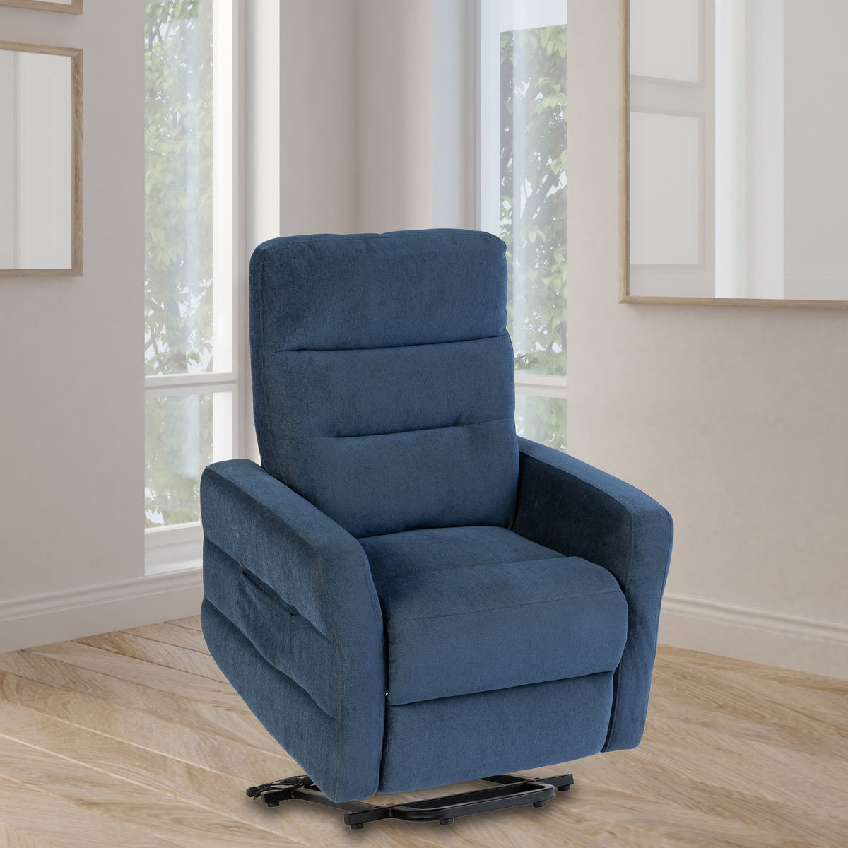 Eldar Fabric Electric Tilt & Rise Armchair from Roseland Furniture
