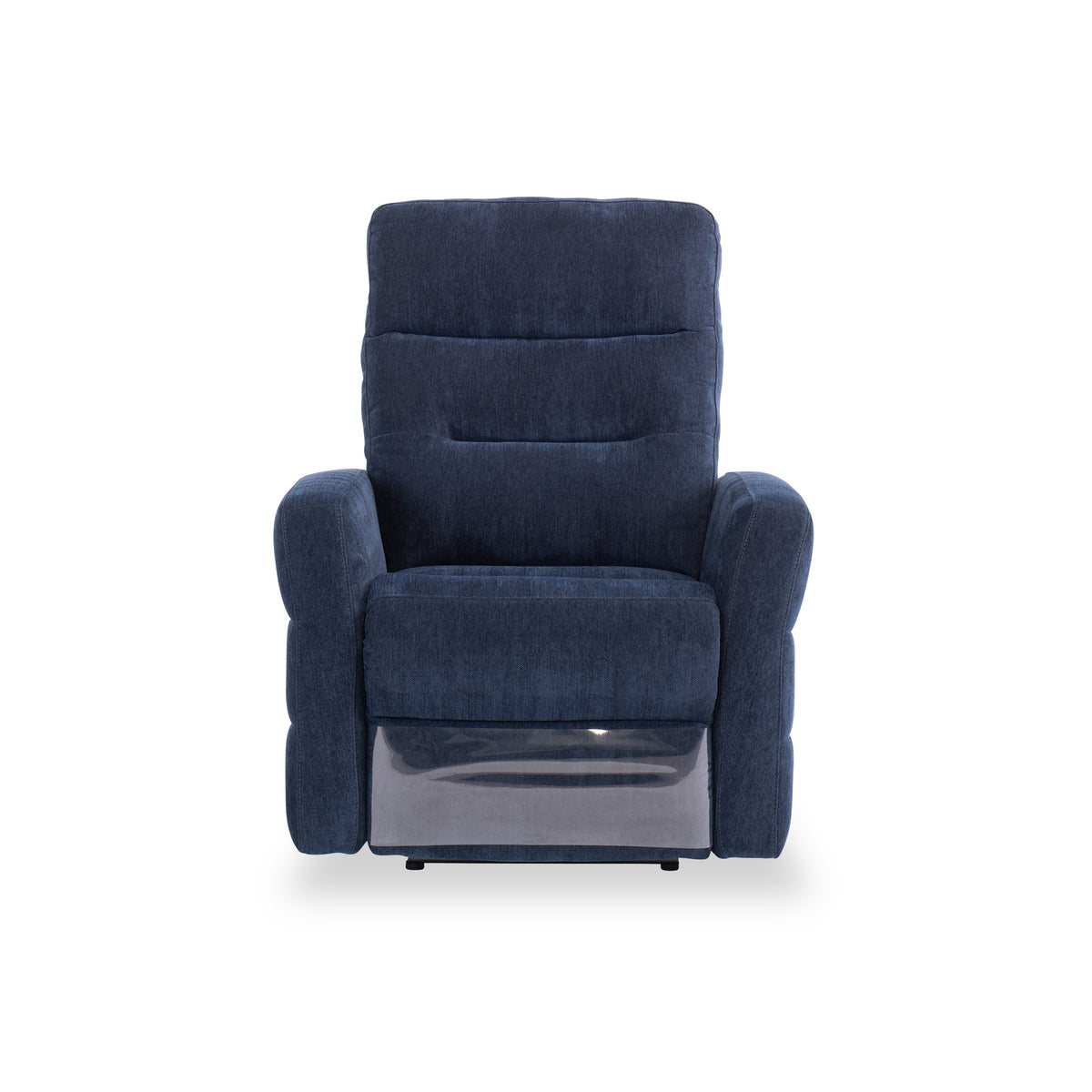 Dalton Navy Blue Fabric Electric Reclining Armchair from Roseland Furniture