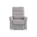 Dalton Silver Grey Fabric Electric Reclining Armchair from Roseland Furniture