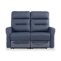 Harlem Blue Leather Electric Reclining 2 Seater Sofa from Roseland Furniture