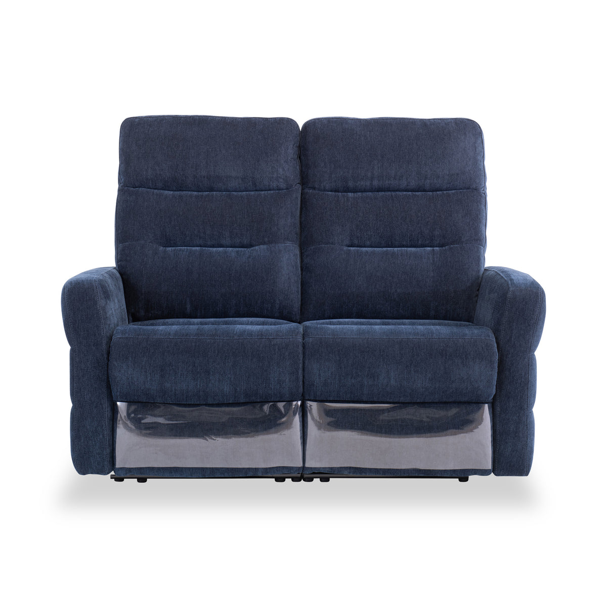 Dalton Navy Blue Fabric Electric Reclining 2 Seater Sofa from Roseland Furniture