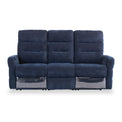 Dalton Navy Blue Fabric Electric Reclining 3 Seater Sofa from Roseland Furniture