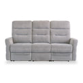 Dalton Silver Grey Fabric Electric Reclining 3 Seater Sofa from Roseland Furniture