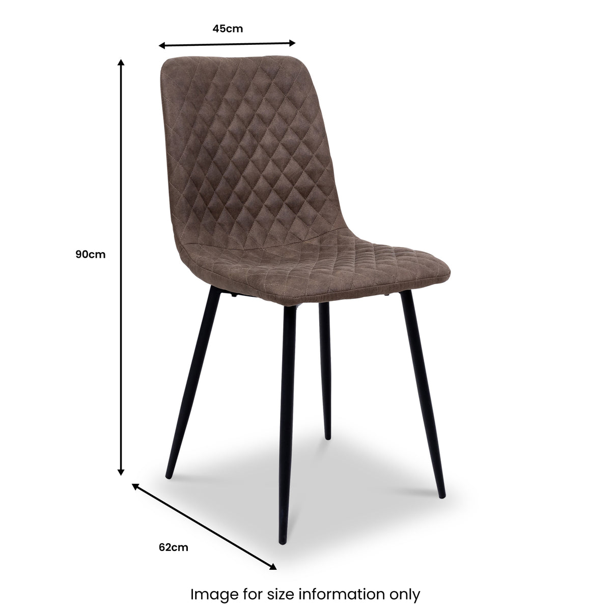 Elmont 120cm Dining Table ChairDims from Roseland Furniture