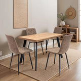 Elmont 120cm Dining Table ChairDims from Roseland Furniture