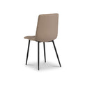 York Taupe Faux Leather Dining Chair by Roseland Furniture