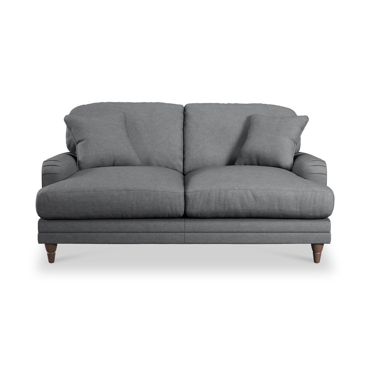 Bampton 2 Seater Sofa Charcoal Beech Feet from Roseland Furniture