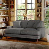 Bampton 2 Seater Sofa Charcoal Beech Feet from Roseland Furniture