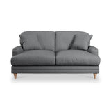 Bampton 2 Seater Sofa Charcoal Oak Feet from Roseland Furniture