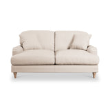Bampton 2 Seater Sofa Cream Oak Feet from Roseland Furniture