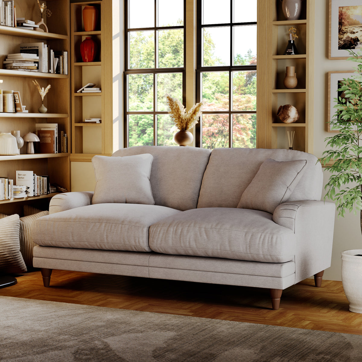 Bampton 2 Seater Sofa Silver from Roseland Furniture