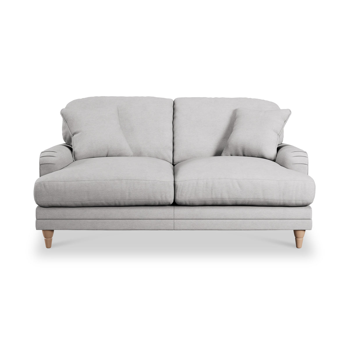 Bampton 2 Seater Sofa Silver Oak Feet from Roseland Furniture