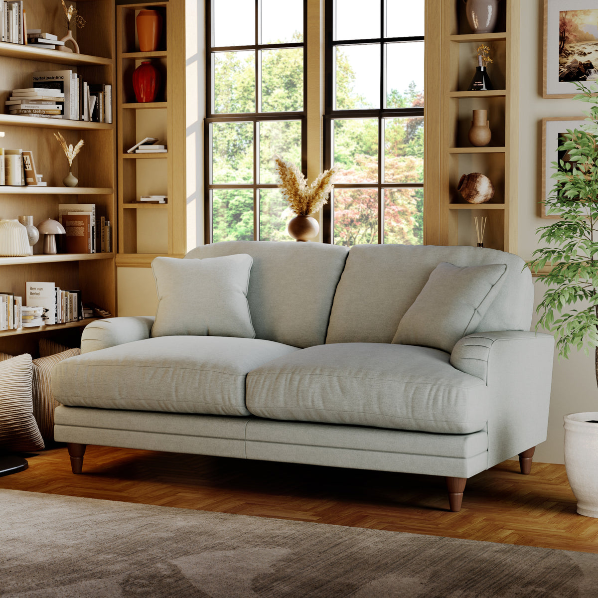 Bampton 2 Seater Sofa Sky from Roseland Furniture