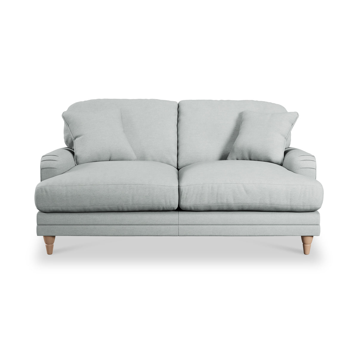 Bampton 2 Seater Sofa Sky Oak Feet from Roseland Furniture
