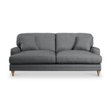 Bampton 3 Seater Sofa Charcoal Oak Feet from Roseland Furniture